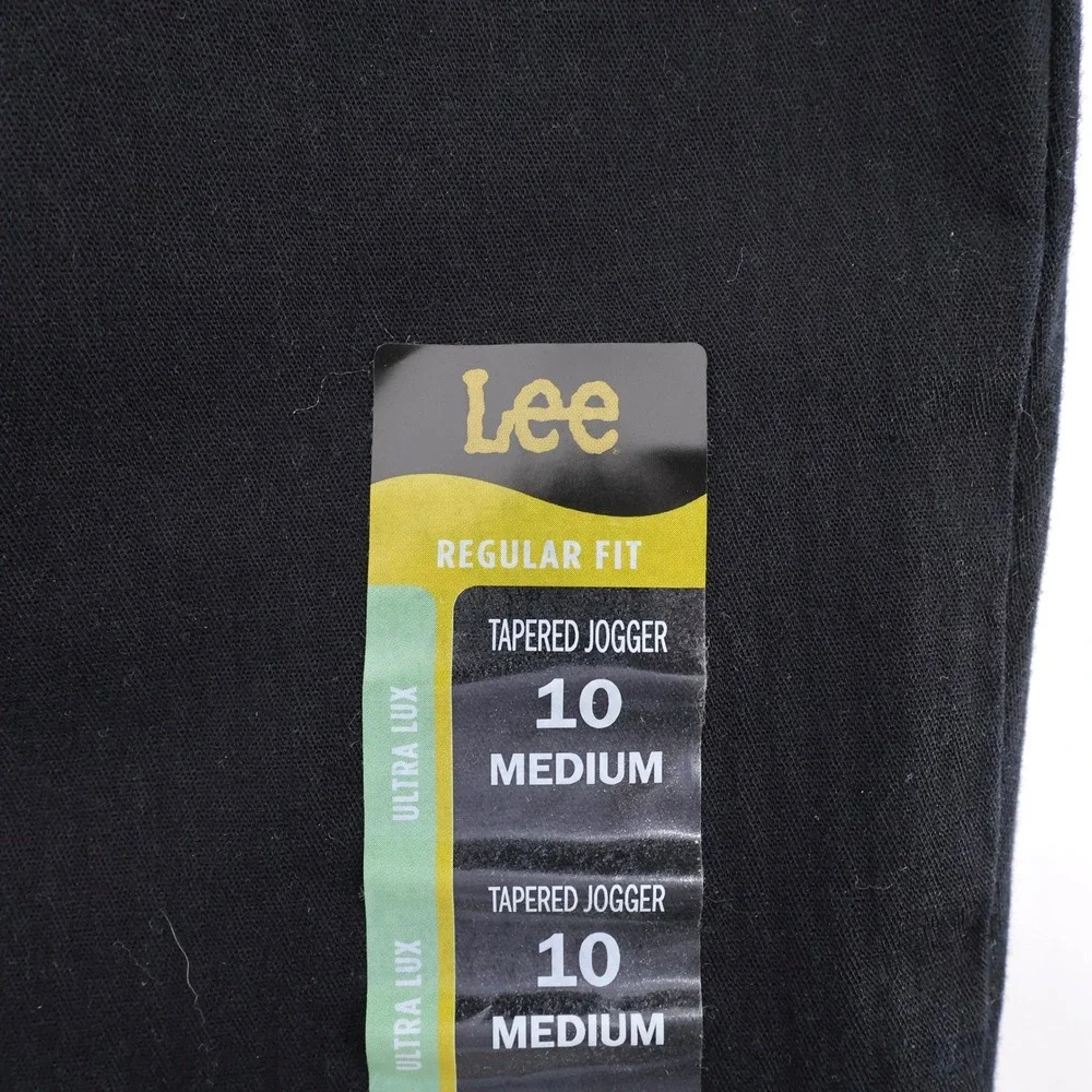 NEW Lee Ultra Lux Comfort Tapered Jogger Black Long Women 10‎ Medium